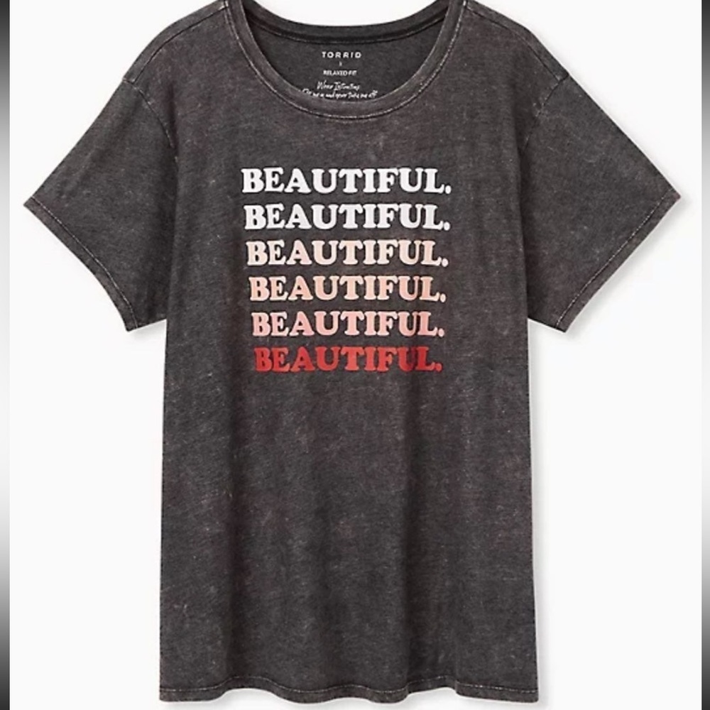Torrid Beautiful Mineral Wash Tee